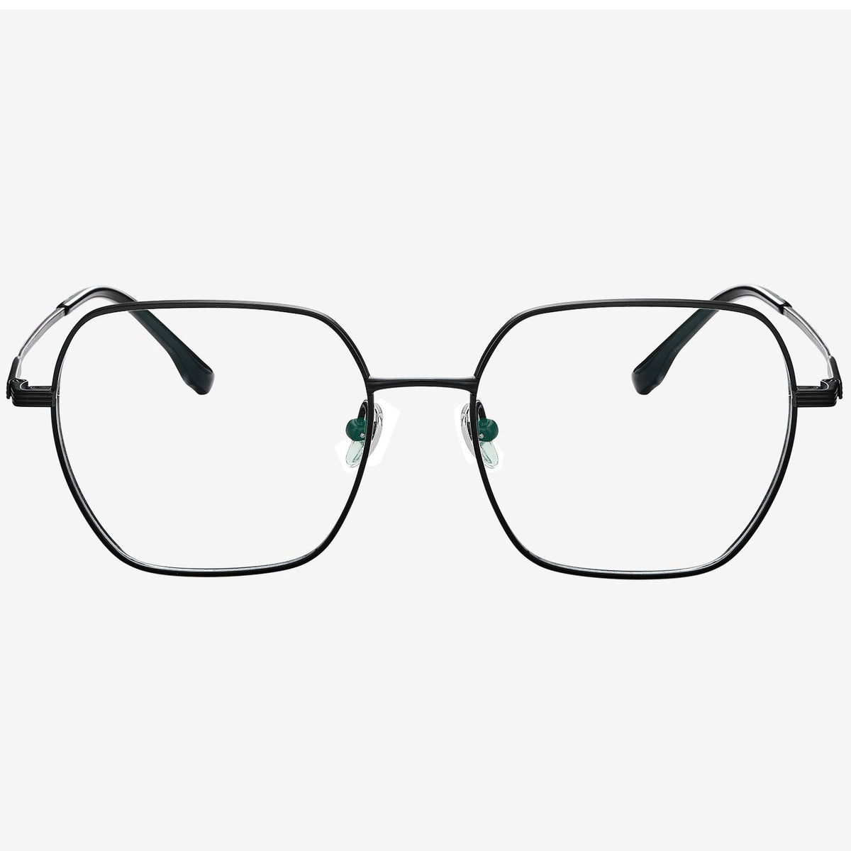 Cipher geometric titanium eyeglasses, view 1