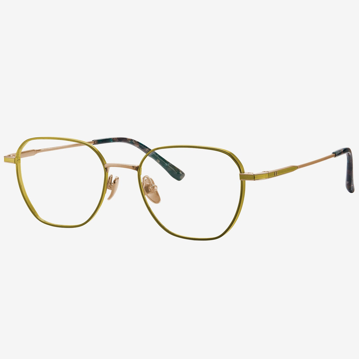 Echo geometric titanium eyeglasses, view 2