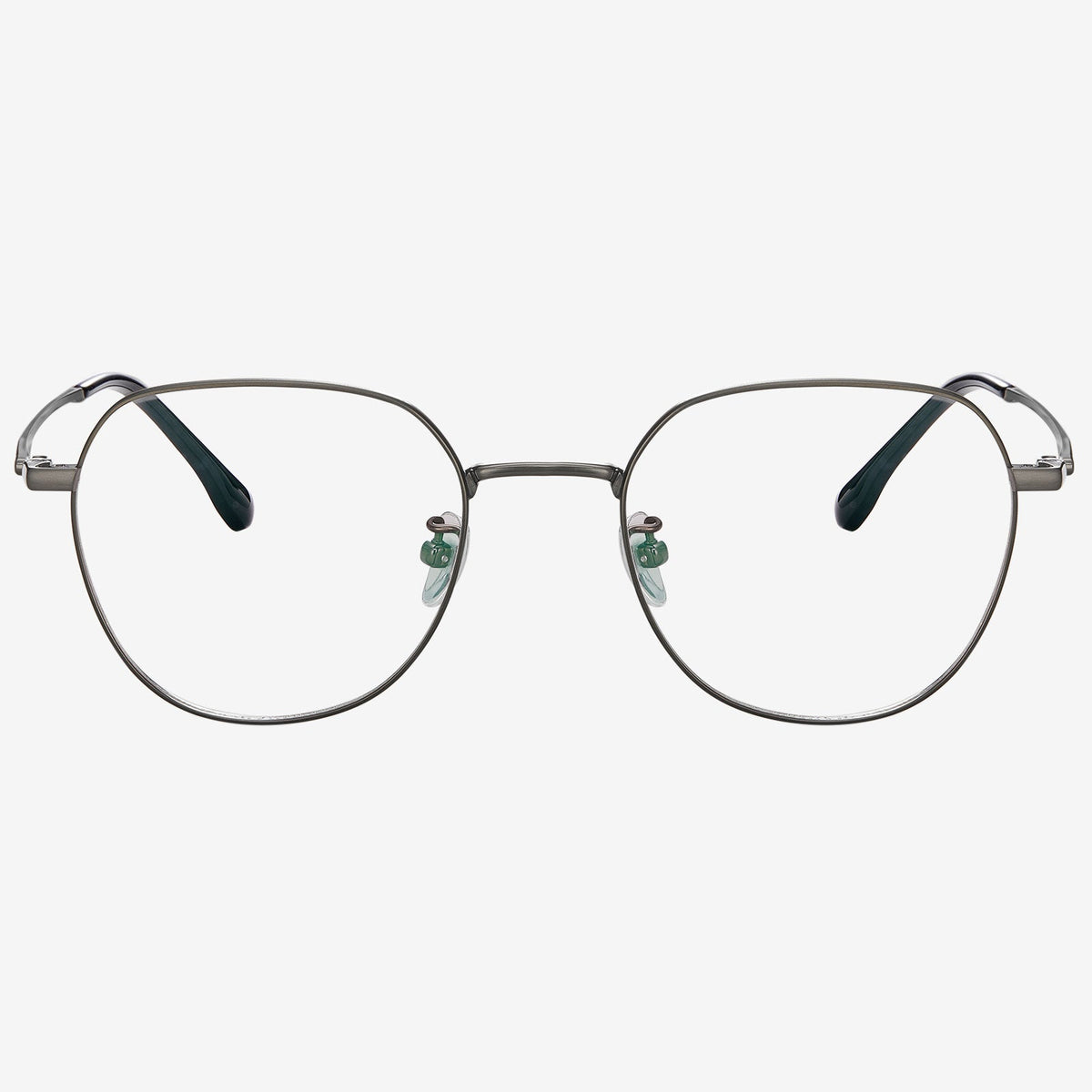 Gauzy geometric titanium eyeglasses, view 7