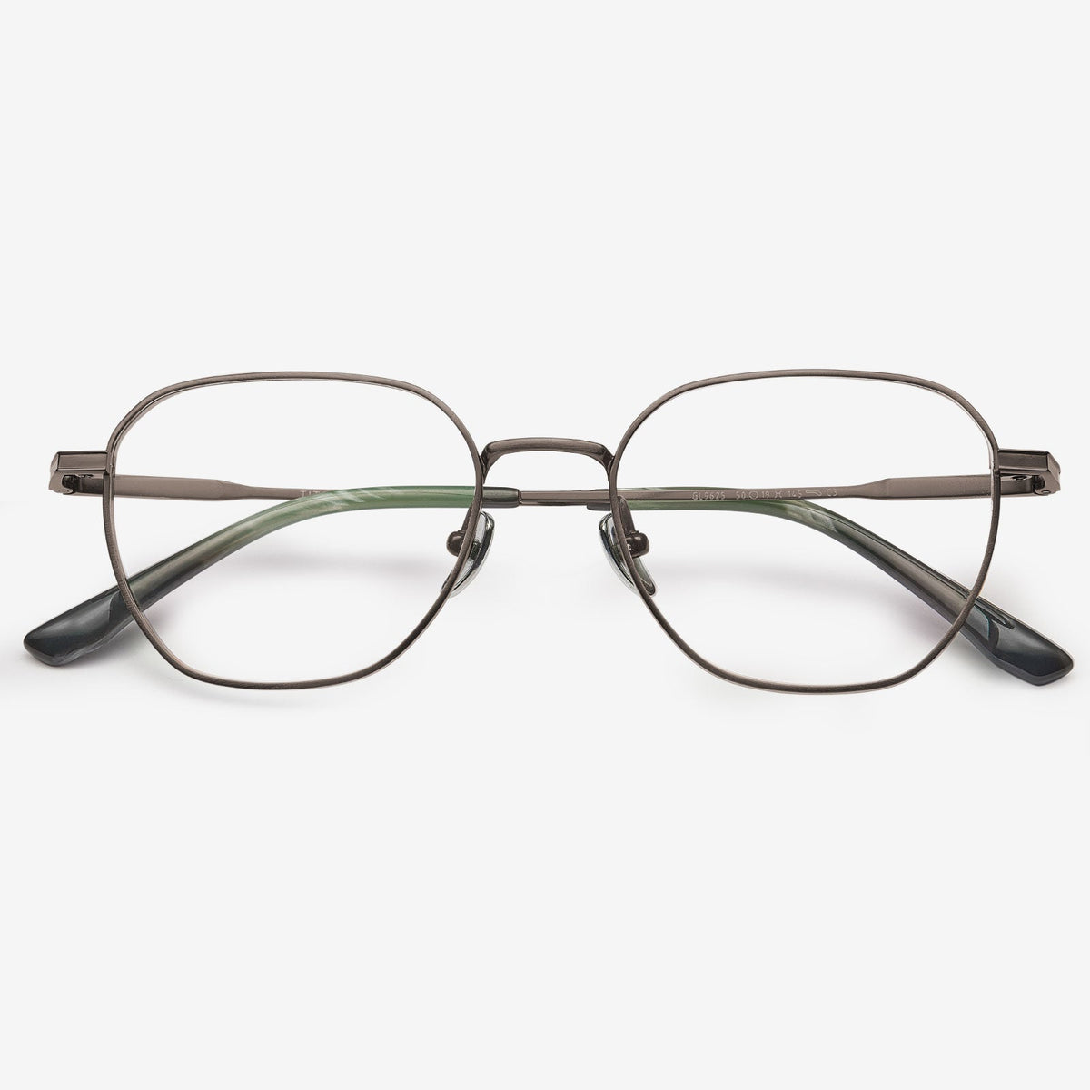 Echo geometric titanium eyeglasses, view 4