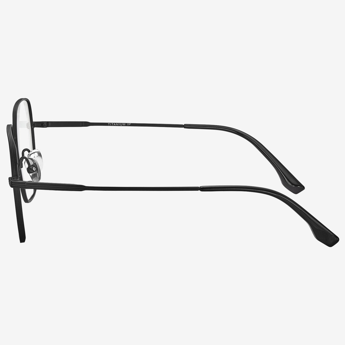 Cipher geometric titanium eyeglasses, view 3