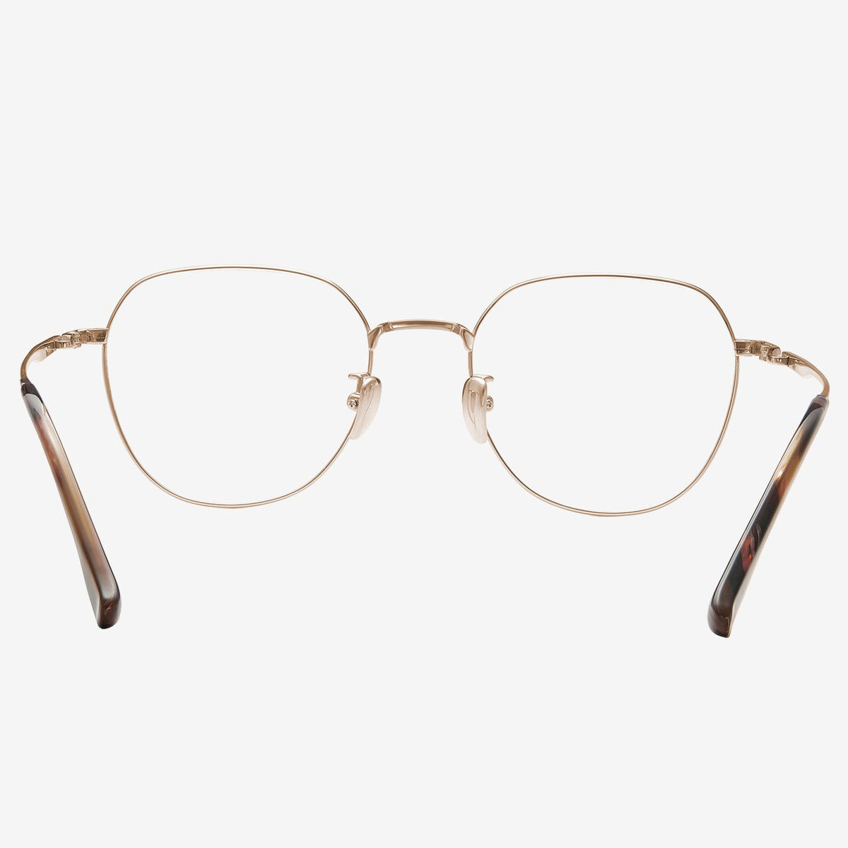 Gauzy geometric titanium eyeglasses, view 4