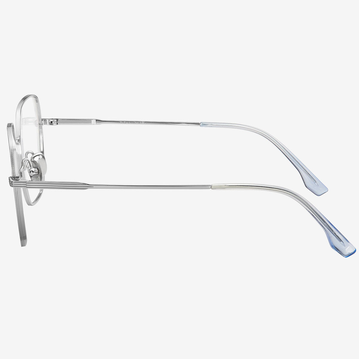 Cipher geometric titanium eyeglasses, view 3