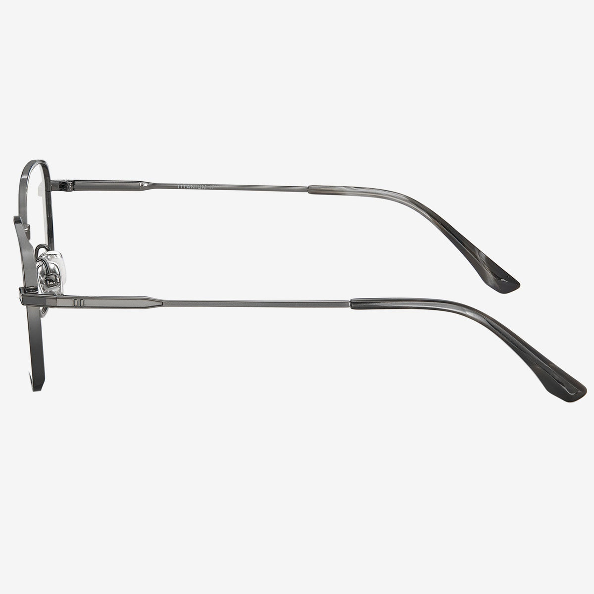 Echo geometric titanium eyeglasses, view 2