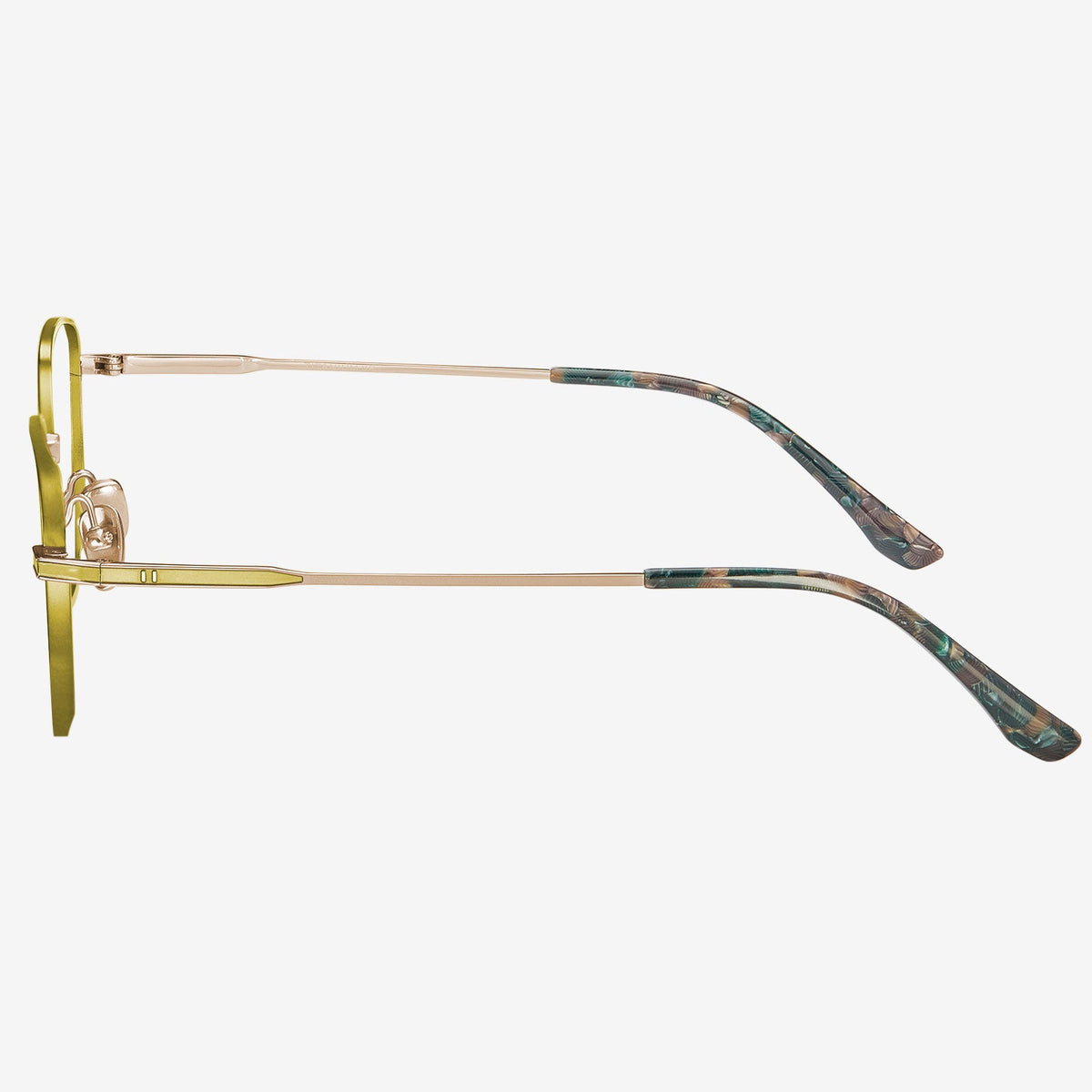 Echo geometric titanium eyeglasses, view 3