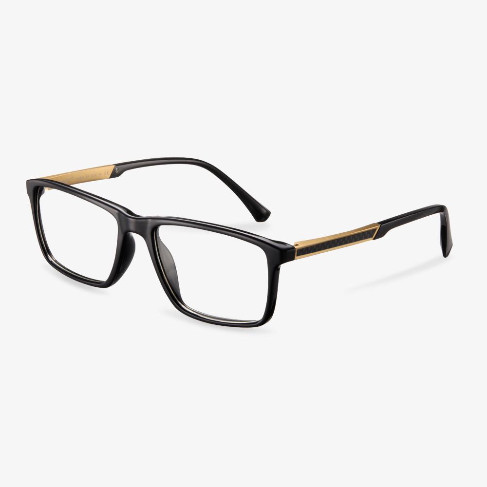 Black Flad Eyeglasses #color_black2