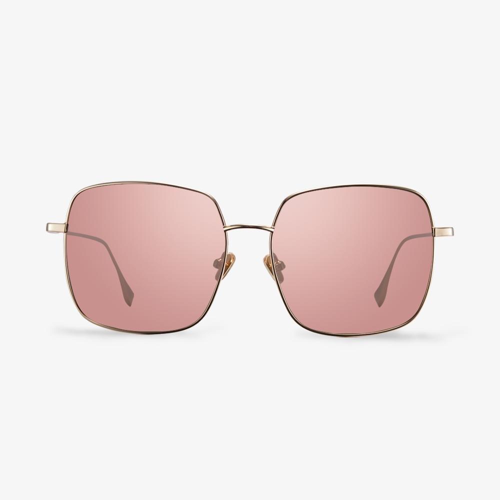 Mabel gold square sunglasses view 5