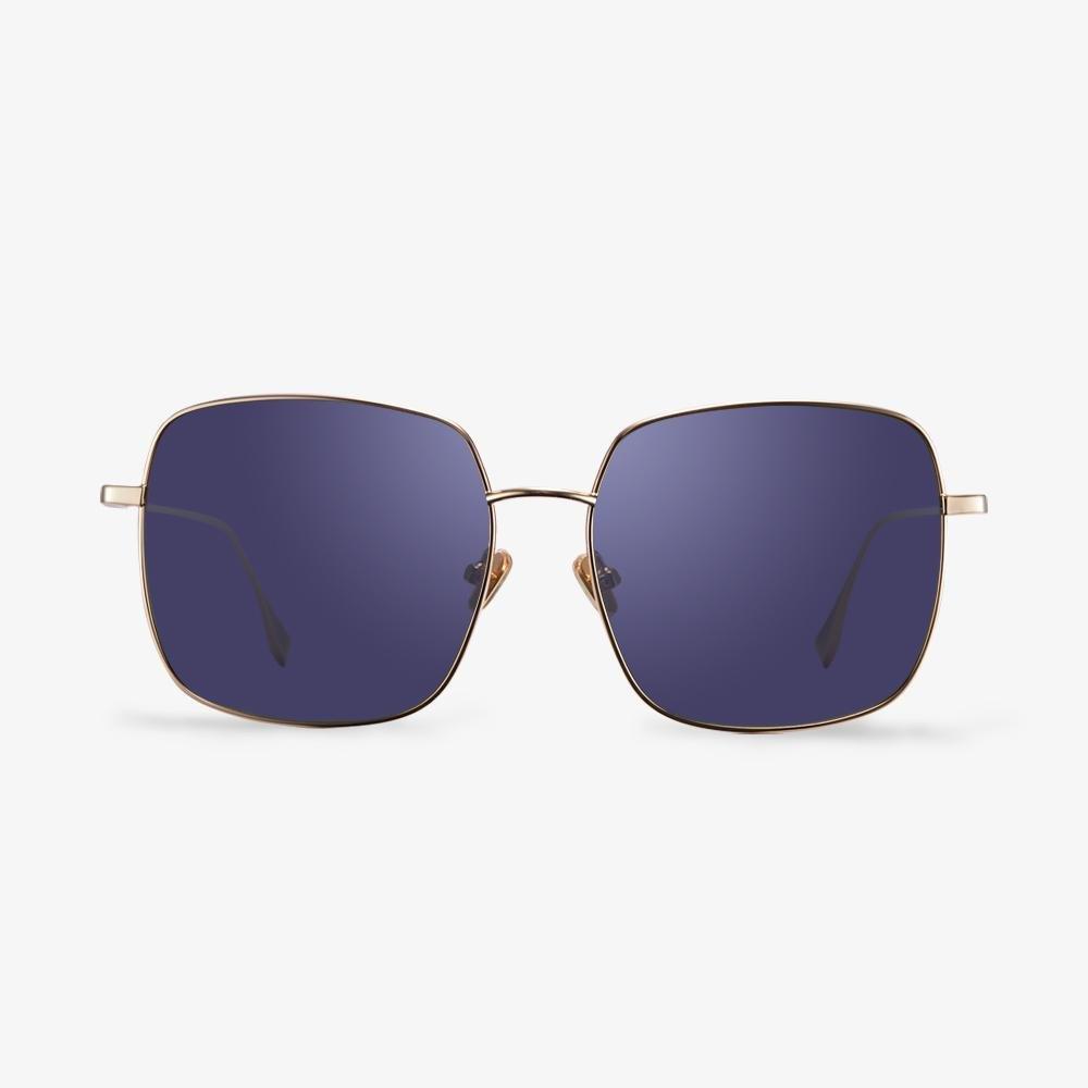 Mabel gold square sunglasses view 6