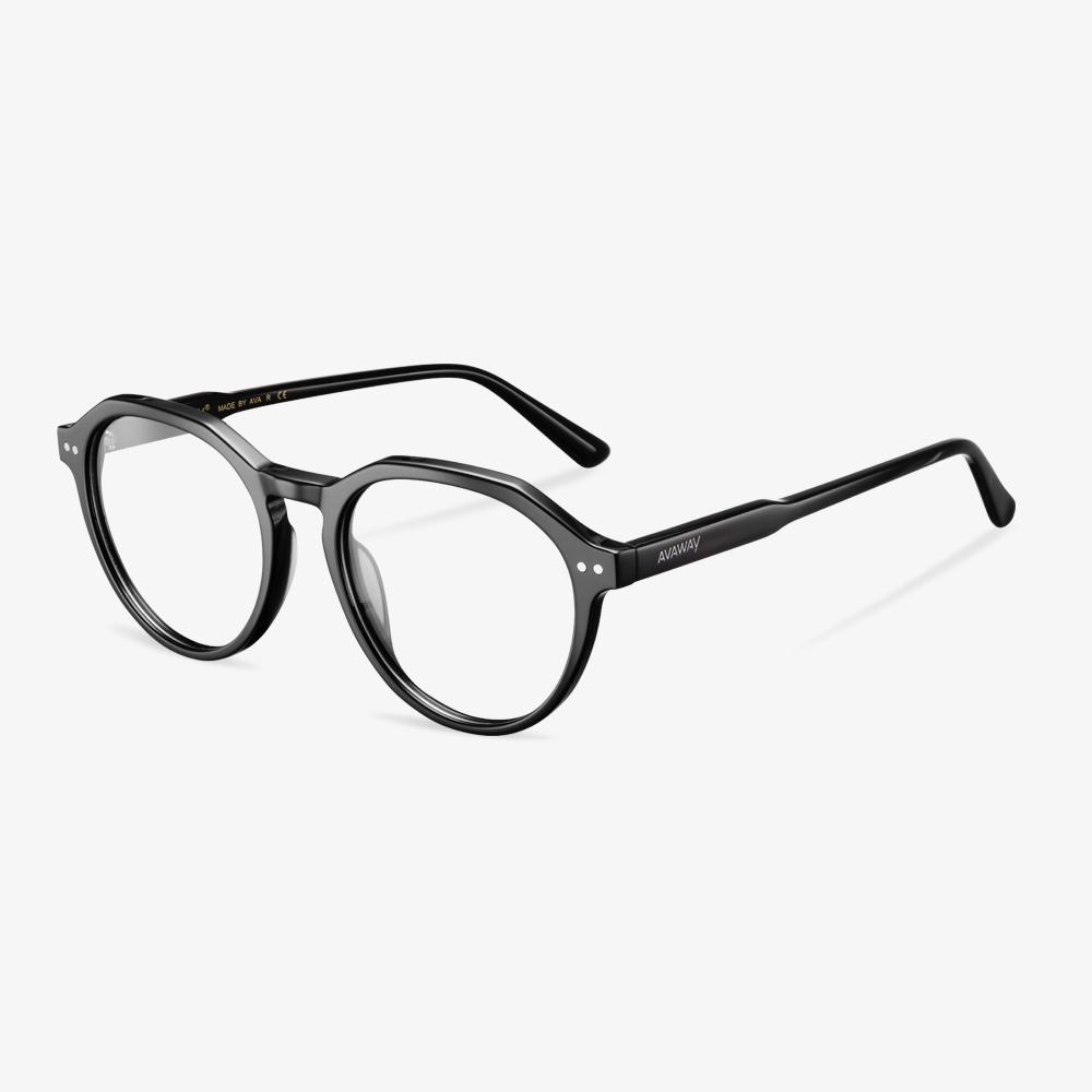 Black Wolcott Eyeglasses #color_black