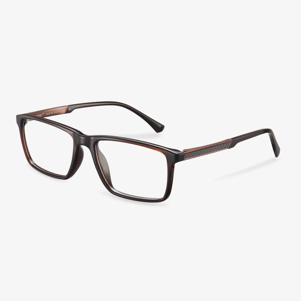 Brown Flad Eyeglasses #color_brown