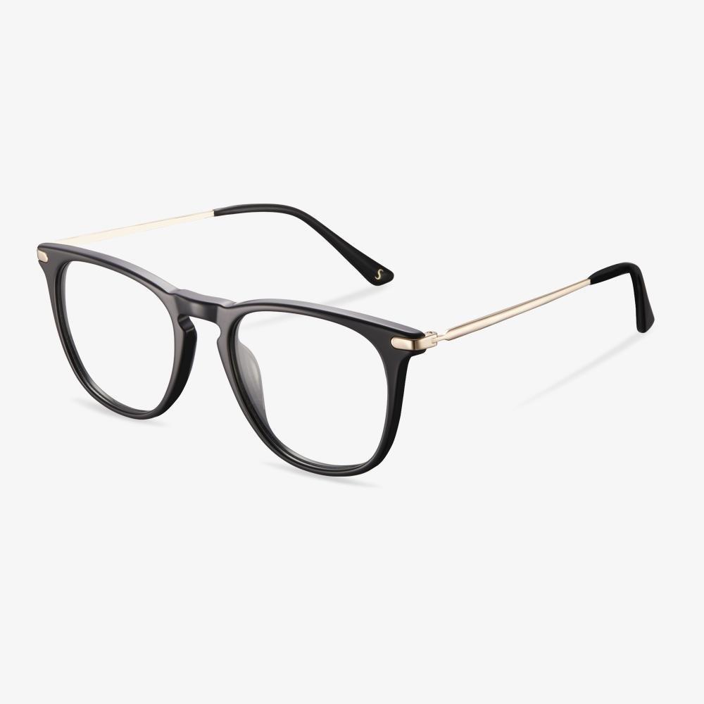 Black Charles Eyeglasses #color_black