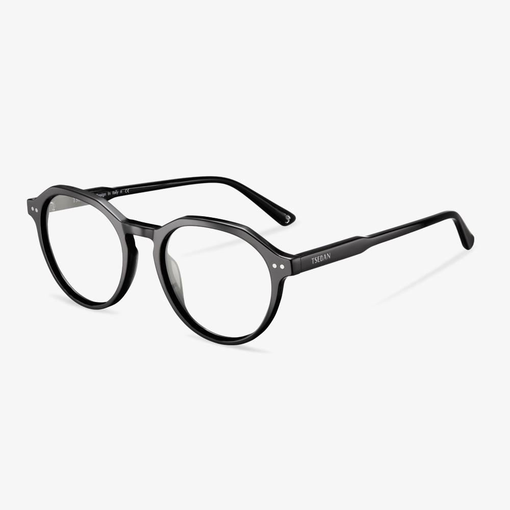Black Alan Eyeglasses #color_black