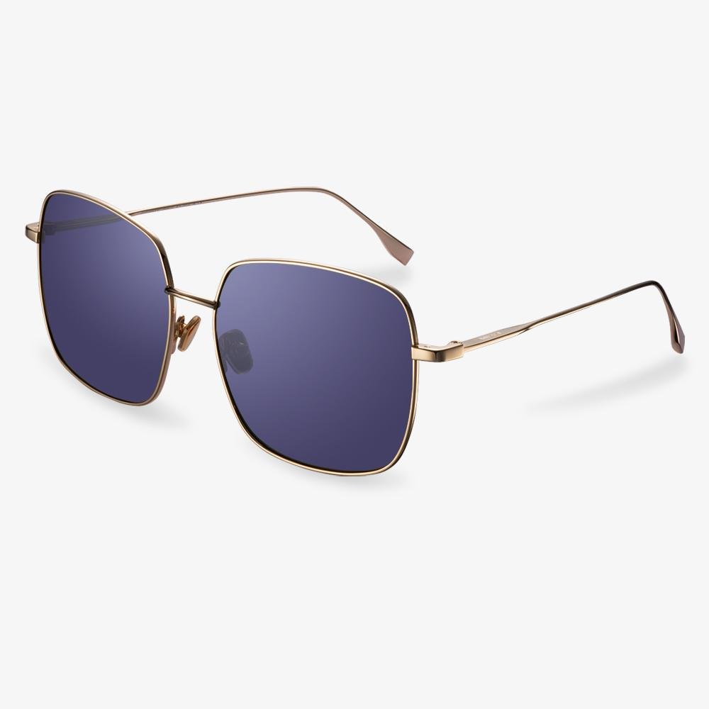 Mabel gold square sunglasses view 2