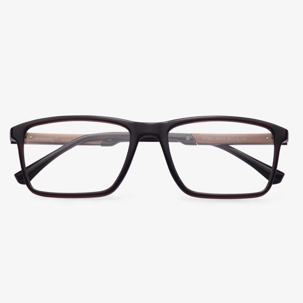 Brown Flad Eyeglasses #color_brown