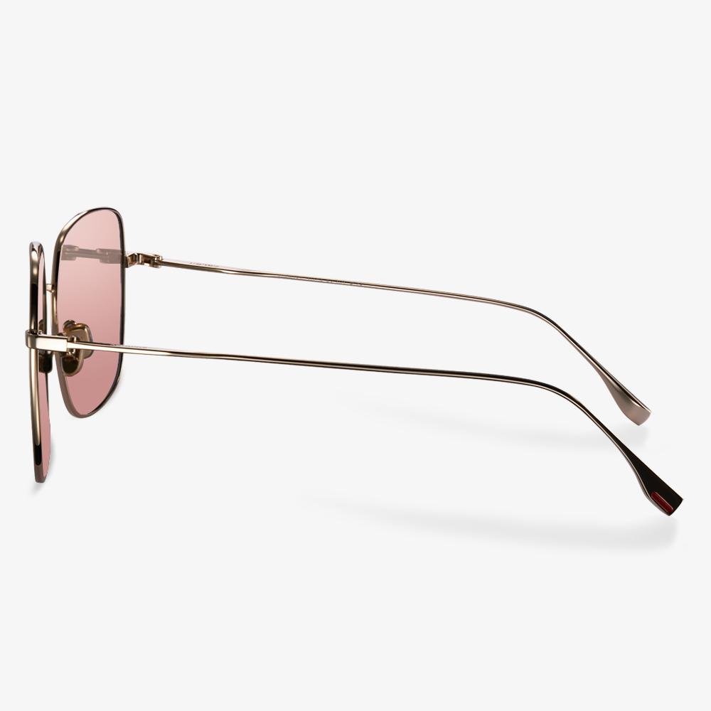 Mabel gold square sunglasses view 4