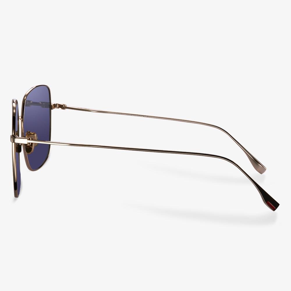 Mabel gold square sunglasses view 3