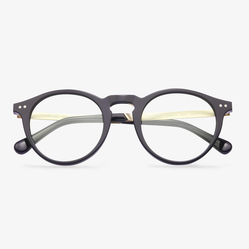 Black Amor Eyeglasses #color_black
